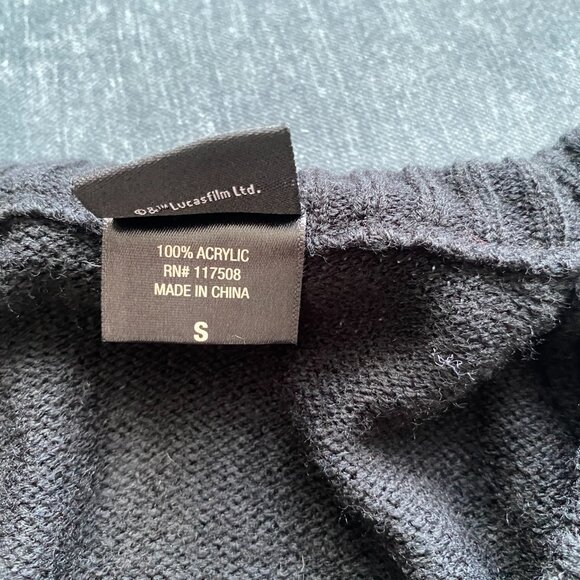 Star Wars Darth Vader Ugly Christmas Sweater, Black, Size S - Picture 5 of 7